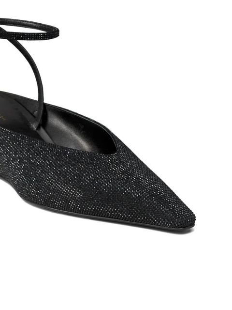 Tory Burch 50mm pavé wedge pumps - Black