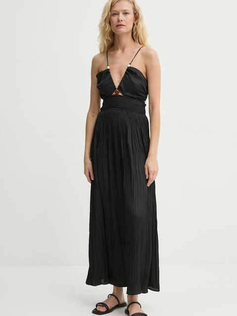 Sessun sukienka kolor czarny maxi rozkloszowana 25205009 - zdjęcie produktu nr 1