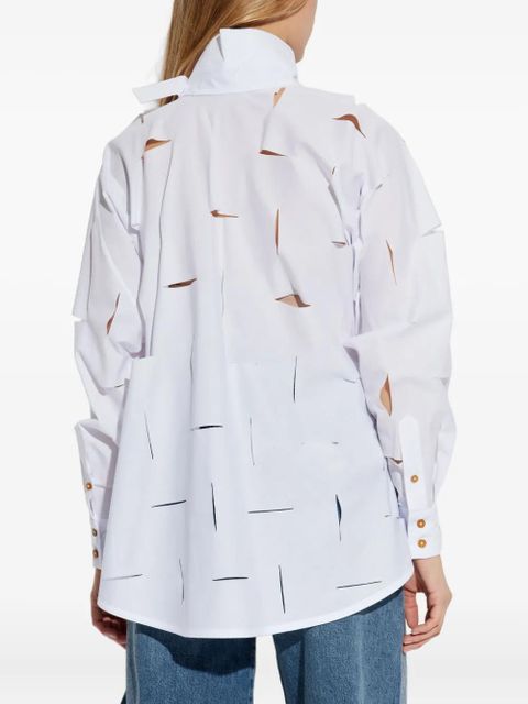 Vivienne Westwood cut-out roll-neck top - White