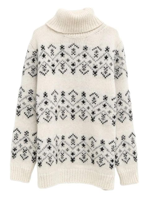 Moncler patterned sweater - Neutrals - zdjęcie produktu nr 2