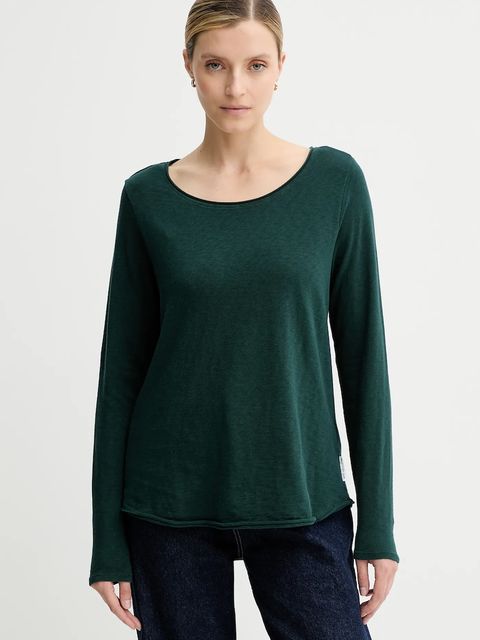 Marc O'Polo longsleeve bawełniany kolor zielony 5000007381 - zdjęcie produktu nr 1