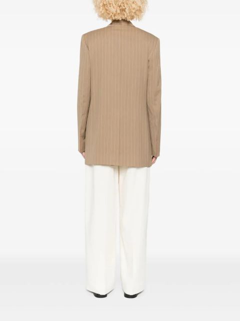 Victoria Beckham pinstripe double-breasted blazer - Neutrals
