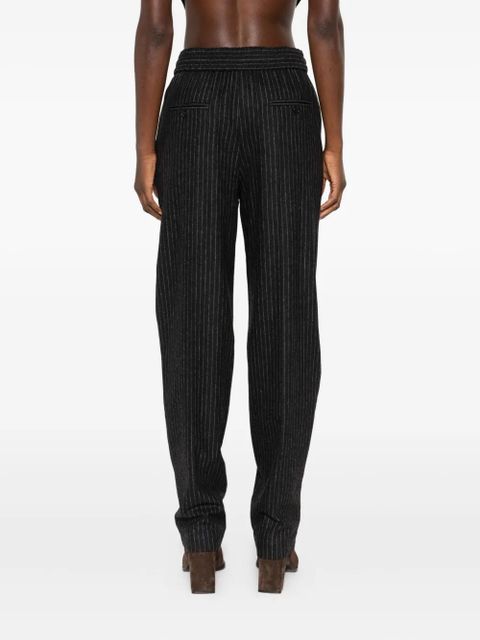 ISABEL MARANT pinstripe wool trousers - Grey - zdjęcie produktu nr 2