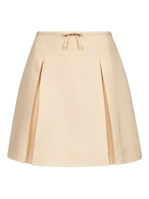 Valentino Garavani mini Crepe Couture skirt - Neutrals