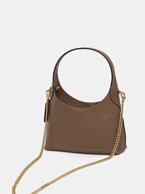 Coach torebka skórzana Brooklyn 23 kolor brązowy CW614