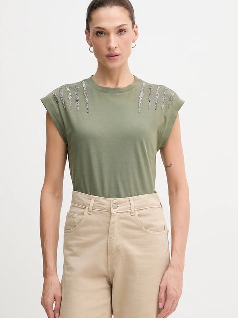 Pepe Jeans t-shirt kolor zielony PL5000024