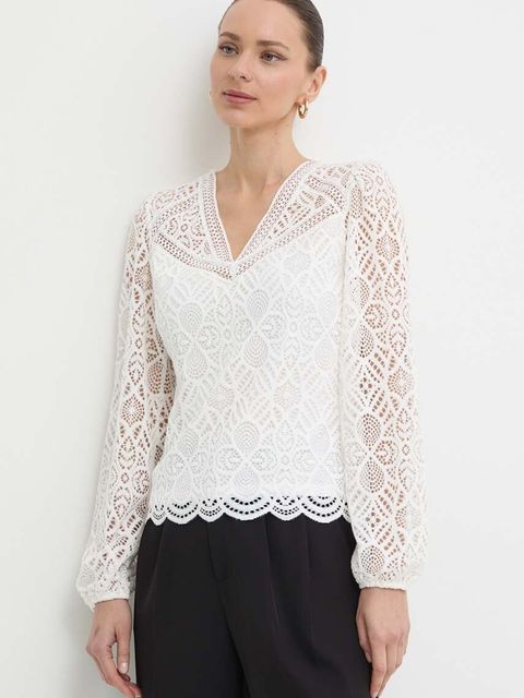Morgan bluzka TOULI damska kolor biały gładka