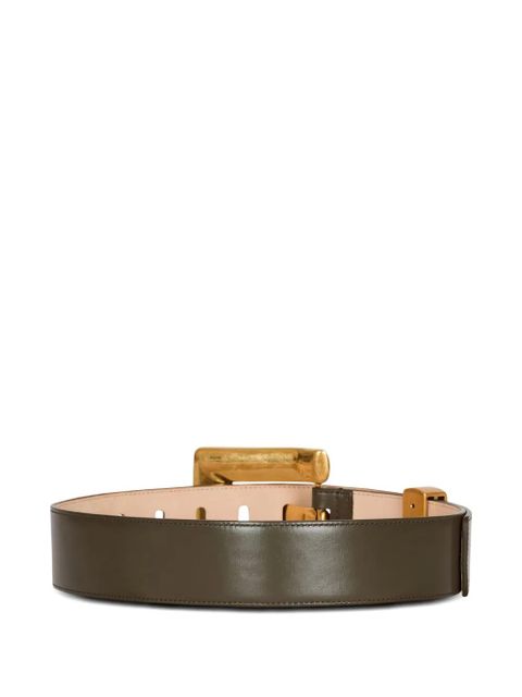 Balmain Anthem calfskin belt - Green - zdjęcie produktu nr 2