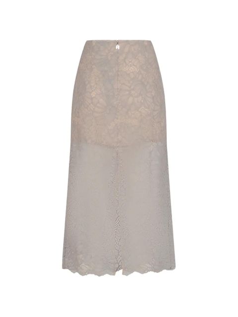 ROTATE BIRGER CHRISTENSEN lace mdi skirt - Grey - zdjęcie produktu nr 2