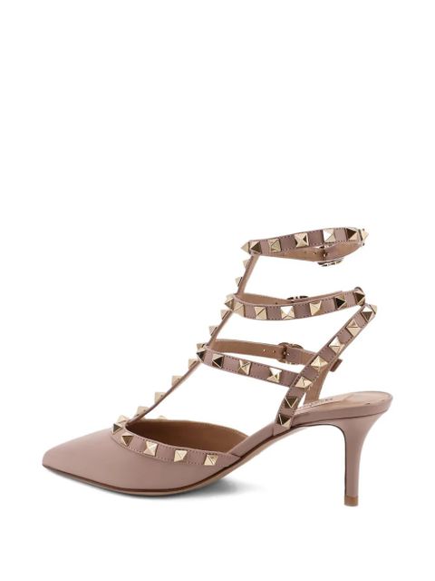 Valentino Garavani Rockstud strappy heeled pumps - Pink