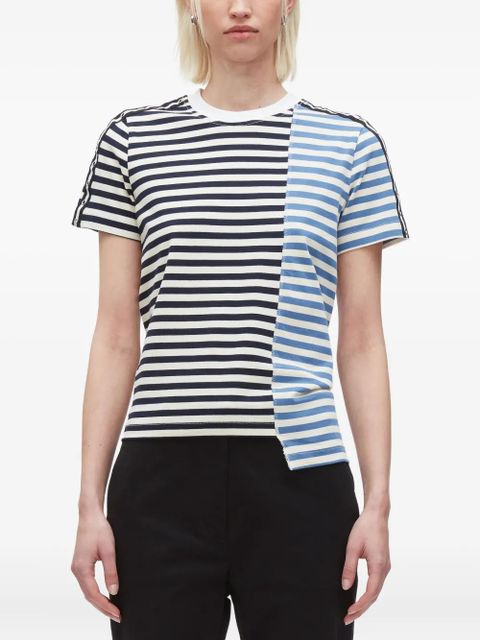 3.1 Phillip Lim striped panelled T-shirt - Black