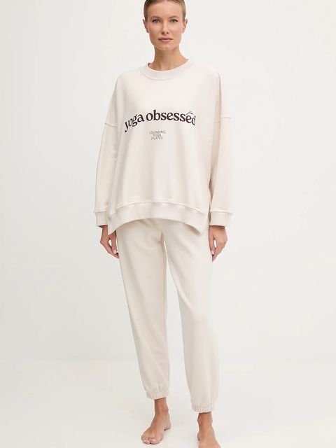 JOYINME bluza Kind damska kolor beżowy z nadrukiem Kind - zdjęcie produktu nr 2