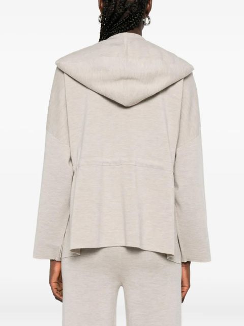 Max Mara hooded wool jacket - Neutrals