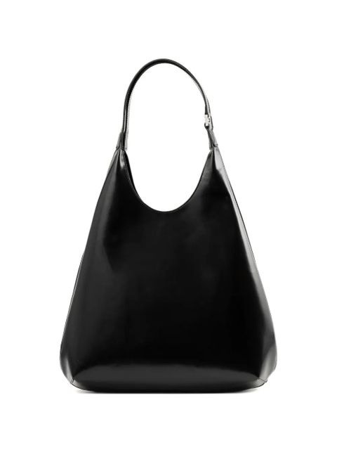 BY FAR Amber Folio patent leather shoulder bag - Black - zdjęcie produktu nr 1