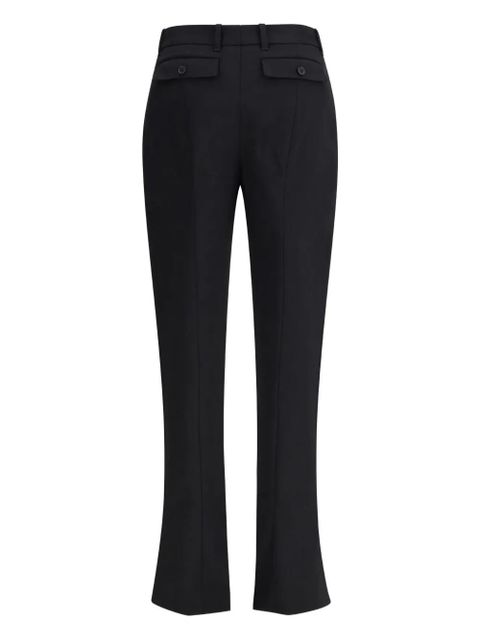 Alexander McQueen pressed-crease trousers - Black
