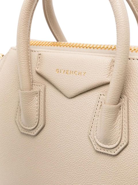 Givenchy mini Antigona leather tote bag - Neutrals