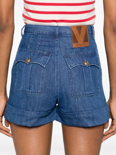 Valentino Garavani lightweight denim shorts - Blue