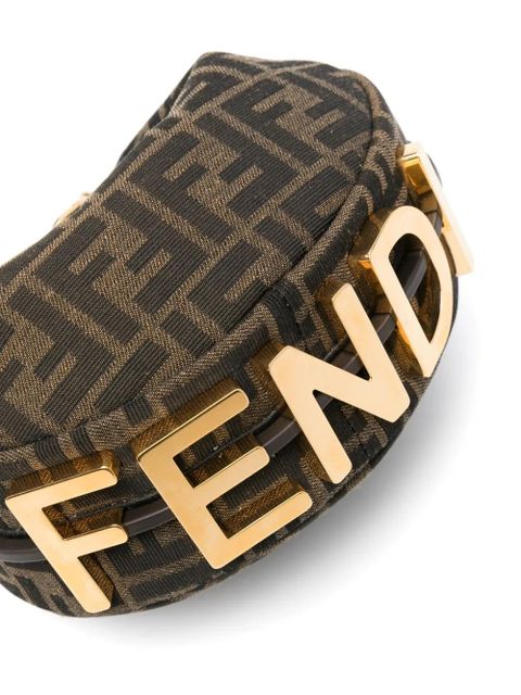 FENDI mini Fendigraphy shoulder bag - Brown
