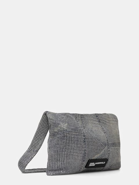 Karl Lagerfeld Jeans torebka kolor srebrny B1W30234