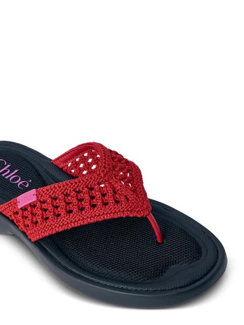 Chloé woven-strap sandals - Red