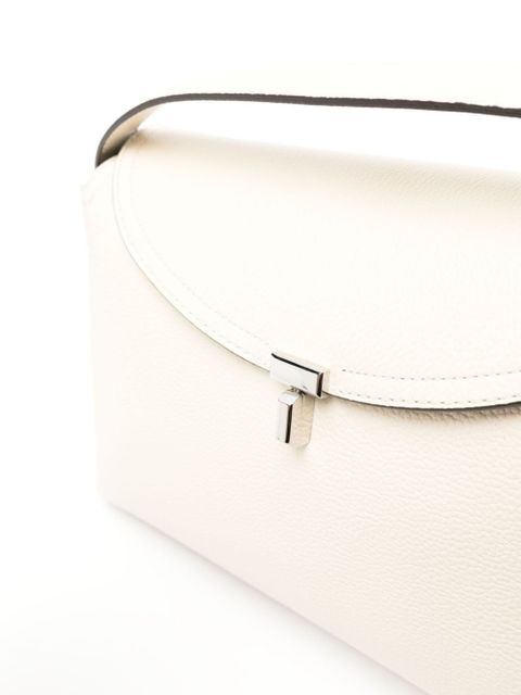 TOTEME T-Lock leather shoulder bag - White