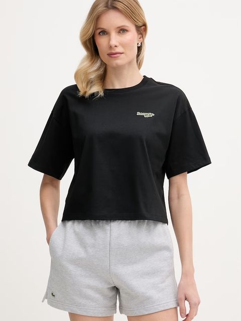 Lacoste crop top damski bawełniany - zdjęcie produktu nr 1