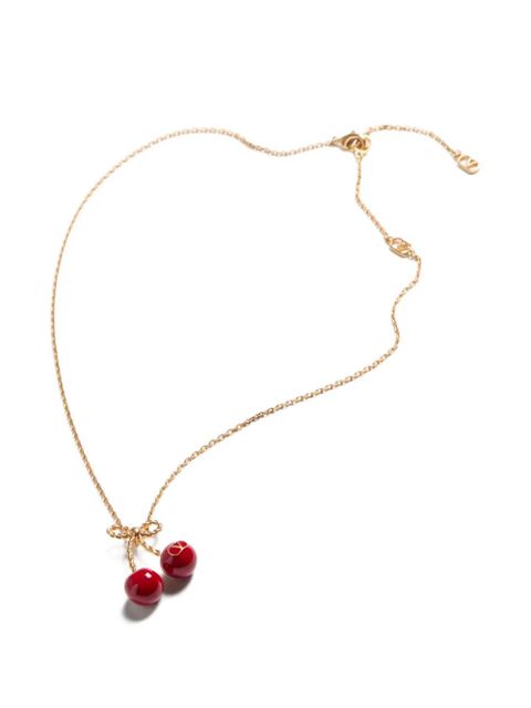 Valentino Garavani cherry-motif necklace - Gold