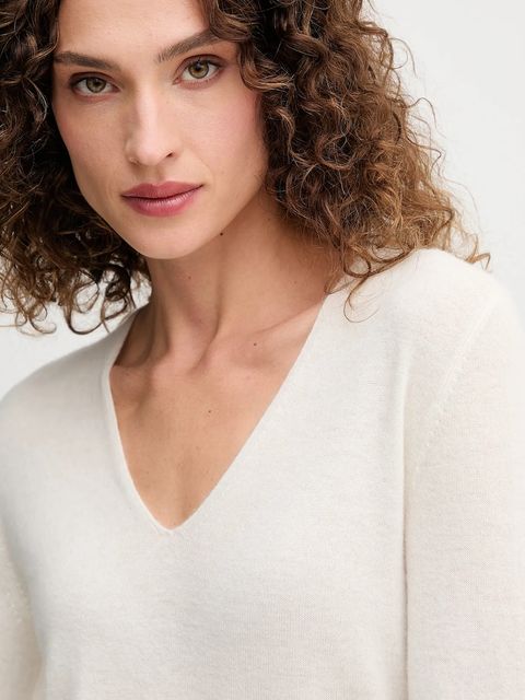 United Colors of Benetton sweter wełniany damski kolor beżowy lekki 1002D401Y