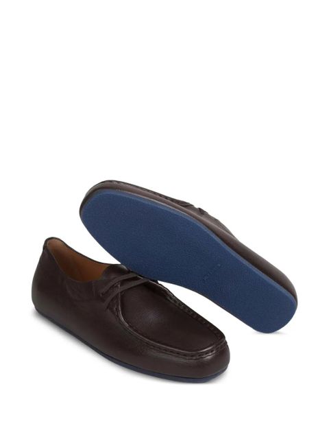 Jil Sander lace-up ballet flats - Brown