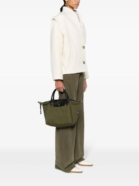 Longchamp small Le Pliage Energy econyl-leather bag - Green - zdjęcie produktu nr 2