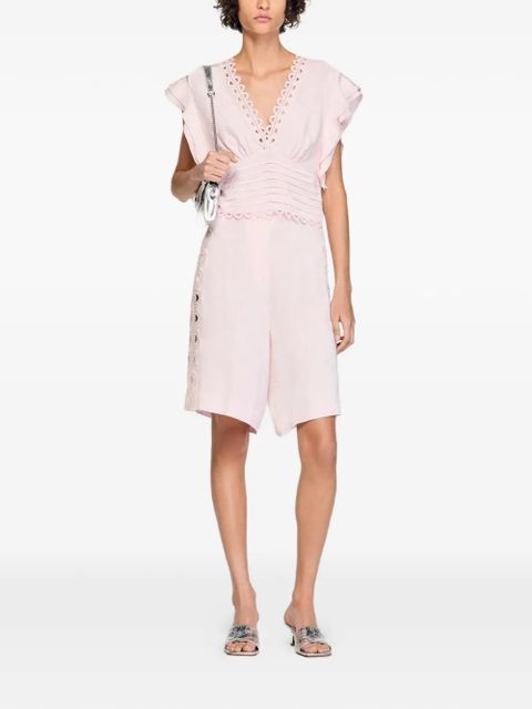 SANDRO floral jacquard bermuda shorts - Pink - zdjęcie produktu nr 2