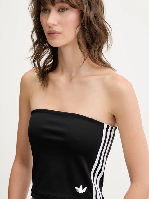adidas Originals top 3-Stripes kolor czarny dekolt hiszpański JX7717