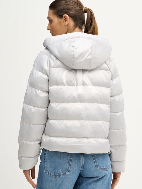 Calvin Klein Jeans kurtka kolor szary przejściowa LV047E509G