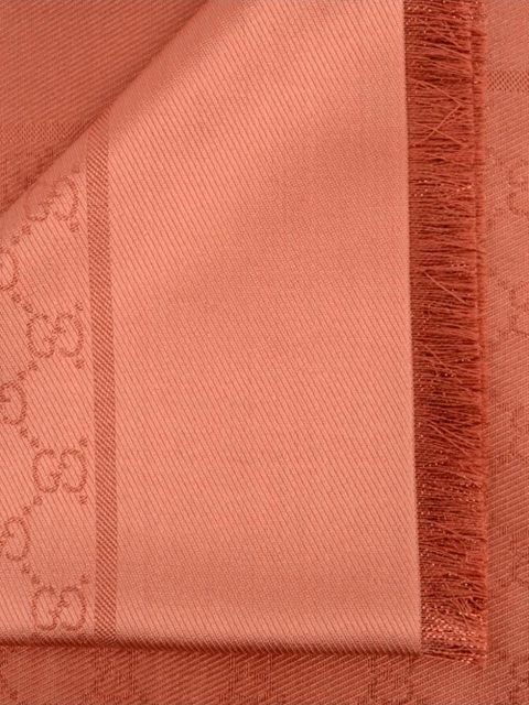 Gucci GG frayed scarf - Orange - zdjęcie produktu nr 2