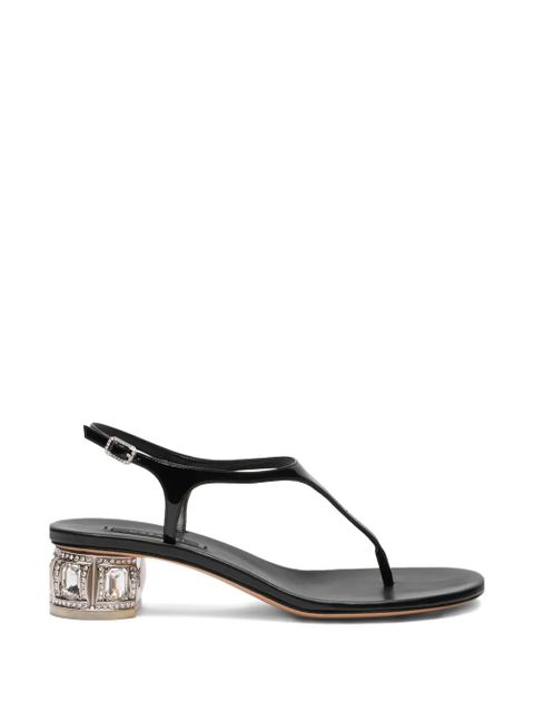 Casadei jewel-embellished sandals - Black - zdjęcie produktu nr 1