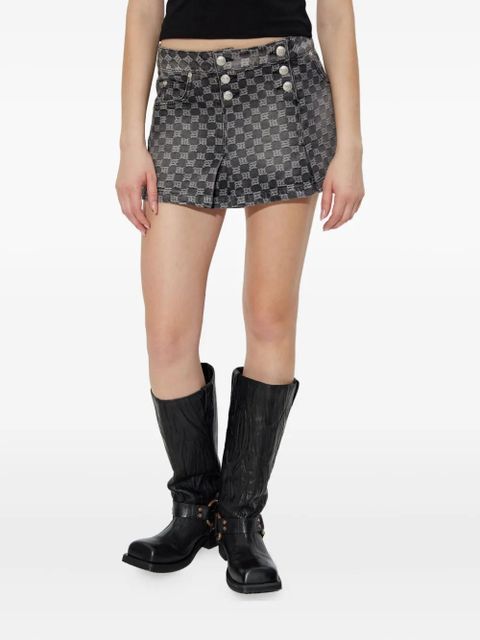 MISBHV buttoned patterned skirt - Black - zdjęcie produktu nr 2
