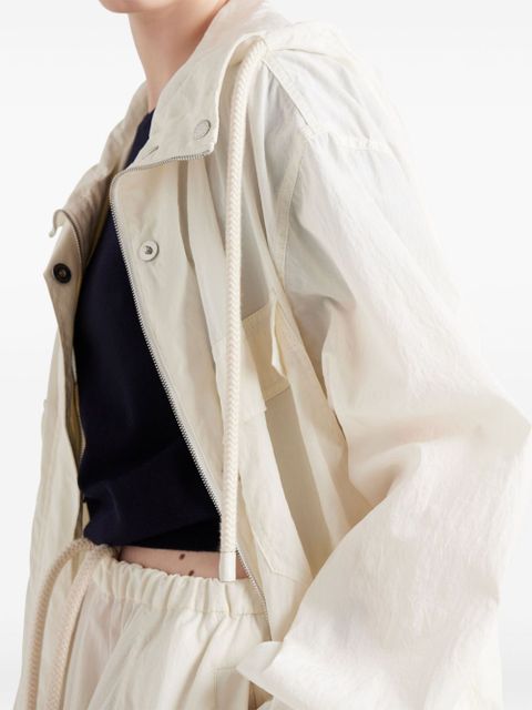 Prada pongé blouson jacket - Neutrals