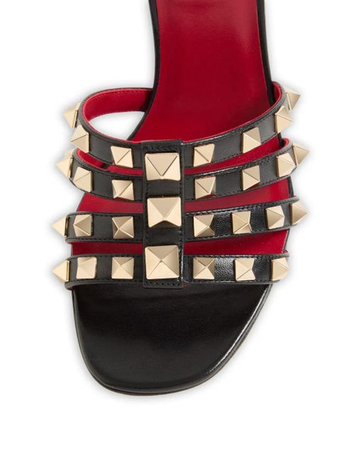 Valentino Garavani Rockstud kidskin sandals 100mm - Black