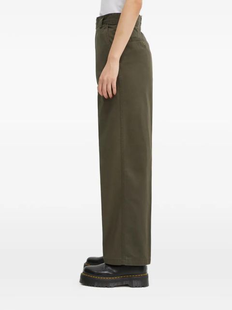 Carhartt WIP button logo-detail trousers - Green