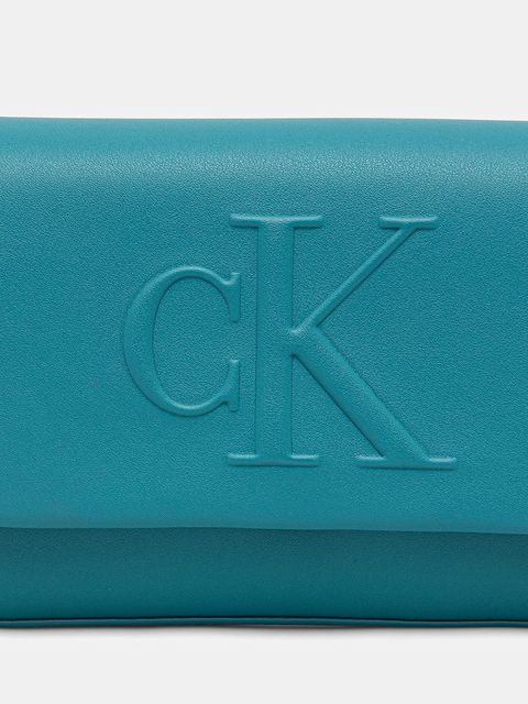 Calvin Klein Jeans torebka kolor turkusowy LV04K3148G