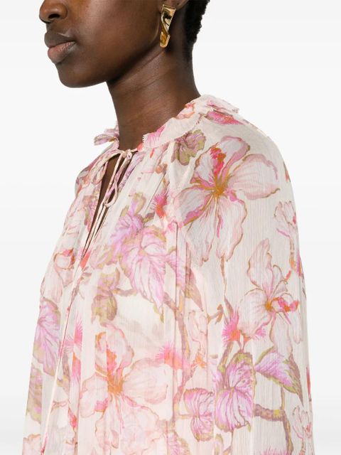 ZIMMERMANN Matchmaker Billow floral-print blouse - Pink