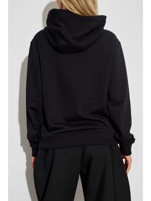 Burberry logo cotton hoodie - Black