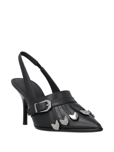 PINKO buckled fringed-detail pumps - Black - zdjęcie produktu nr 2