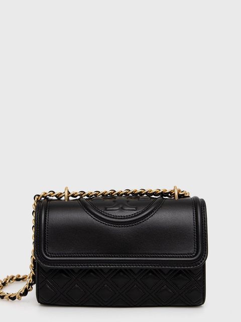 Tory Burch Torebka skórzana SMALL SHOULDER kolor czarny 75576.001 - zdjęcie produktu nr 1