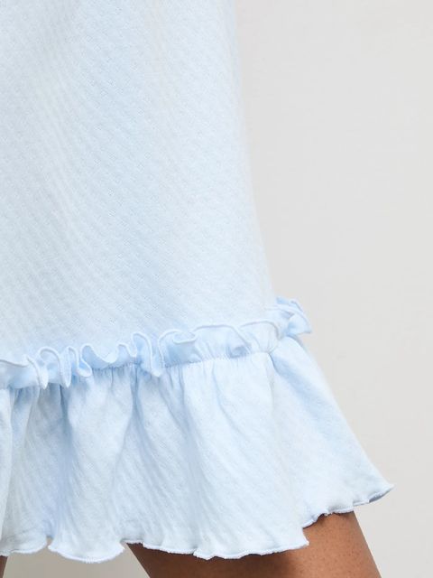 Answear.LAB koszula nocna bawełniana damska kolor niebieski bawełniana