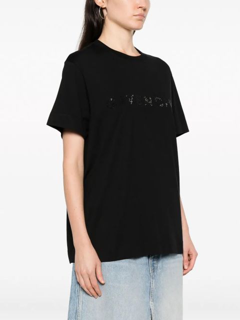 Givenchy rhinestone-embellishment cotton T-shirt - Black