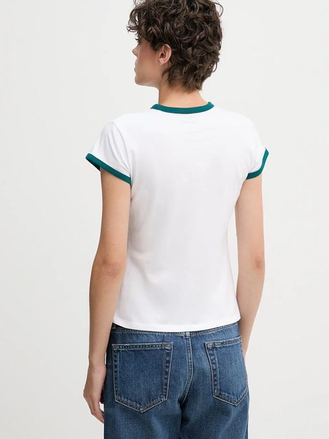 Calvin Klein Jeans t-shirt damski kolor biały LV047D208G - zdjęcie produktu nr 2