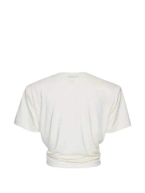 Magda Butrym knot crop T-shirt - White - zdjęcie produktu nr 2