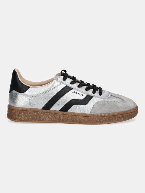 Gant sneakersy skórzane Cuzima damskie kolor srebrny 31531664