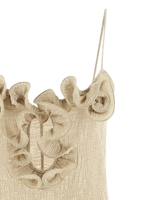 Magda Butrym ruffled dress - Neutrals